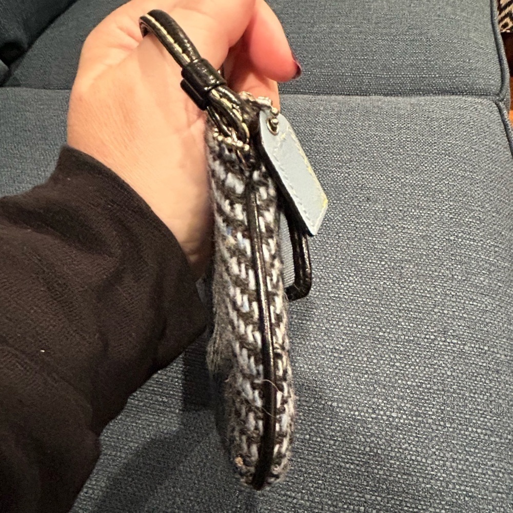 Coach Hamptons Herringbone Wool Wristlet - Picture 11 of 11